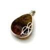 zilveren hanger met barnsteen - Afbeelding 3