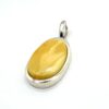 zilveren hanger met melkachtige barnsteen - Afbeelding 3