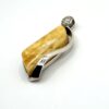 zilveren hanger met melkachtige barnsteen - Afbeelding 3