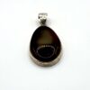 Zilveren hanger met cognac amber - Afbeelding 2