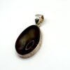 Zilveren hanger met cognac amber - Afbeelding 3