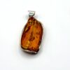 Zilveren hanger met cognac amber - Afbeelding 3