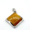 Zilveren hanger met honing-amber - Afbeelding 3