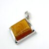 Zilveren hanger met honing-amber - Afbeelding 2