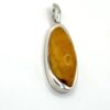 Zilveren hanger met honing-amber - Afbeelding 2