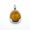 Zilveren hanger met honing-amber - Afbeelding 2