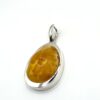 Zilveren hanger met honing-amber - Afbeelding 3