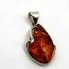Zilveren hanger met cognac amber - Afbeelding 3