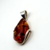 Zilveren hanger met cognac amber - Afbeelding 4