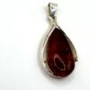 Zilveren hanger met barnsteen - Afbeelding 2