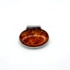 Zilveren hanger met cognac amber - Afbeelding 2