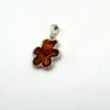 zilveren hanger met amber, beer - Afbeelding 3