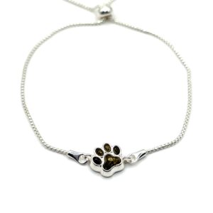 Alternative view of Zilveren armband met groene barnsteen