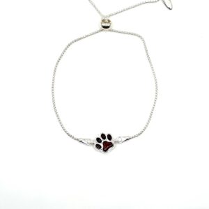 Zilveren armband met kersen-amber