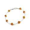 Zilveren armband met barnsteen - Afbeelding 2