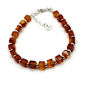 Alternative view of Zilveren armband met barnsteen
