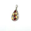 Zilveren hanger met amber - Afbeelding 2