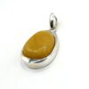 Zilveren hanger met melkachtige barnsteen - Afbeelding 2