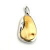 Zilveren hanger met witte barnsteen - Afbeelding 3