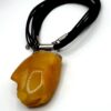 Zilveren ketting met honing-amber - Afbeelding 2