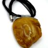 Zilveren ketting met honing-amber - Afbeelding 3