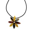 Zilveren ketting met barnsteen