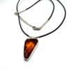 Zilveren ketting met barnsteen - Afbeelding 2