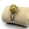 Zilveren armband met groene barnsteen - Afbeelding 2