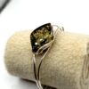 Zilveren armband met groene barnsteen - Afbeelding 2