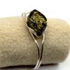Zilveren armband met groene barnsteen - Afbeelding 3