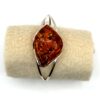 Zilveren armband met cognac amber
