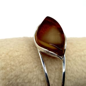Alternative view of Zilveren armband met amber
