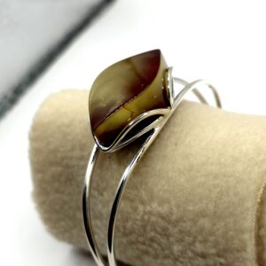Alternative view of Zilveren armband met barnsteen