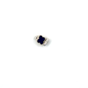 Zilveren oorbellen met lapis lazuli M