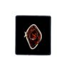 Ring met cognac-amber - Afbeelding 2