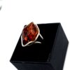 Ring met cognac-amber - Afbeelding 3