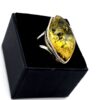 Ring met groene barnsteen - Afbeelding 4