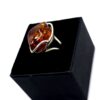 Ring met cognac-amber - Afbeelding 3
