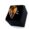 Ring met cognac-amber - Afbeelding 4