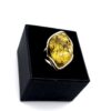 Ring met groene barnsteen - Afbeelding 2