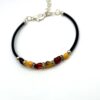 Roestvrij stalen barnsteen armband - Afbeelding 2