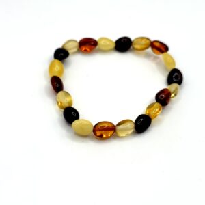 Alternative view of Elastische armband met barnsteen