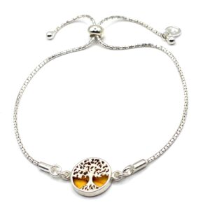 Alternative view of Zilveren armband, boom van geluk
