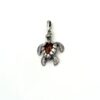 Zilveren hanger met barnsteen, schildpad - Afbeelding 2
