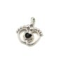 Zilveren hanger met barnsteen, babyvoetjes - Afbeelding 2